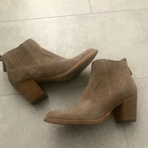 Tan ankle boots